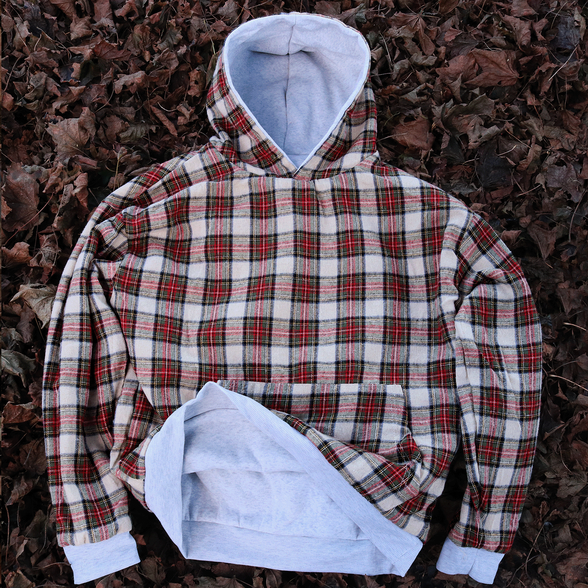 Reversible Classic Plaid Hoodie